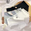 여자 팬티 3pcs/세트 아이스 실크 섹시한 브리프 M-XL 숙녀 매끄러운 트레이스리스 속옷 여성 중간 허리 여자 친밀한 란제리