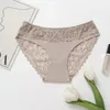 Women's Panties WarmSteps Sexy Lace Briefs Woman Underwear For Lingerie Luxury Silk Underpanties Mid Rise Pantys