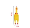 Pet Dog Chew Toys Rooster lockar valphund och katt husdjursleksaker skrikande gummi kyckling husdjur zz