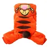 Dog Apparel Pet Clothes Little Tiger Winter Coats Warm Hoodies For Chihuahua Small And Large Costumes