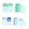 6set Gradient Color Sticky Notes Memo Agenda Pad Small Convenient Paste Stickers Stationery Journal Office School Supplies H6662 240119