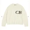 Herensweaters CB Latter Knit Jacquard Cole Sweater Heren Dames Kwaliteit losse sweatshirts