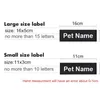 Dog Collars Leashes Personalized Pet Harness Collar Vest Dogs Name Labe Customized Dog Harness Label Sticker Custom Tag DIY Log