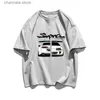 T-shirts hommes surdimensionnés livraison gratuite japonais anime voiture impression coton hommes t-shirts été à manches courtes graphiques femmes mode streetwear t-shirts T240202