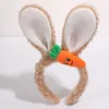 Party Supplies Korean Girl Hair Band Creative Carrot Cherry Rabbit Ears Face Wash Headband påskhårband Söta cosplay -tillbehör