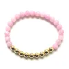 MG2039 nouveau Design naturel 6 MM tanzanie Kunzite cuivre perles Bracelet femmes de haute qualité à la main Yoga poignet Mala