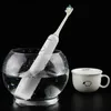 Brosse à dents Brosse à dents électrique sonique intelligente adulte USB chargeant la maison blanchissant les cheveux doux brosse à dents automatique étanche Q240202