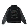 Herenjassen Straat Gothic Geborduurd En Jassen Mannen Y2K Harajuku Stijl Hip Hop Baseball Jas Punk Hoog