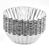 Baking Moulds 10/20/30pcs Reusable Aluminum Alloy Cupcake Egg Tart Mold Cookie Pudding Mould Nonstick Cake Pastry Tools