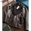 MNCCMOAA High Quality Winter Women Vintage Long Sleeve Warm Faux Fleece Jacket Coat Female Casual Solid Pocket Outwear Tops 240130