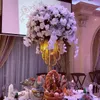 Fournitures de mariage de luxe, décoration de Table d'événement, centres de Table de mariage en or, arbre pour Table de mariage, vase à fleurs au sol pour décoration d'arrangement de mariage 425