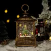 Dekorativa figurer SNOW BALL LIGHTS ROTATING FLASH MUSIC BOX JULDEDERNINGAR Santa Claus År gåvor till familj och vänner