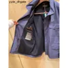 Loro Piano Jackets vinter Mens Casual Dark Blue Collar Travel Jacket GX5J