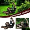 Dekorative Objekte Figuren Garten Zombie Laterne Statuen Halloween Horror Szenen Dekor Requisiten Kreative Form Rasen Scpture Drop De Dhh91