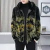 Дизайнерская осенне-зимняя меховая интегрированная куртка, мужская модная корейская версия, утолщенная негабаритная золотистая норка, красивый 0AVG