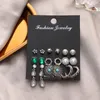 Dangle Küpe Kiss Karısı Bohemian İnci Kristal Saplama Kadınlar İçin Hoop 2024 Trend Olağandışı Set Goth Moda Takı