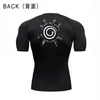 T-shirts pour hommes Anime Compression Tshirt Hommes Sportwear Fitness Sport Running Tight Gym T-shirts Athlétique Séchage rapide Tops d'été Tee