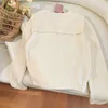 Suéteres femininos designer de malha cardigan 24 primavera carta bordado duplo zíper flip colarinho camisola casaco para mulher wdai