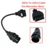 Nieuwste Adapter Voor Toyota/Audi/GM/Mazda/Nissan/Benz 38/22/14/12/17Pin Naar OBD2 16Pin Connector Obdii Vrouwelijke Reparatie Kabel