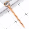 Love Heart Crystal Ballpoint Pen For Writing Luxury Cute Stationery Teacher School Accessories Metal Spinning Ball Point