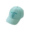 Ball Caps Enfants Baseball printemps automne édition coréenne Cartoon Dinosaure Broidered Baby Chat Cotton Outdoor Sunshade Cap