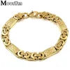 Moorvan Goldcolor Men Design smycken Set Party Neckbracelet Long 55cm22cm Trendry Accessory VBD022 240123