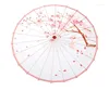 Guarda-chuvas 10 pcs estilo chinês seda mulheres guarda-chuva japonês flores de cerejeira antiga dança decorativa wb56