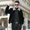 Mens Mink Fur Coat Imitation Gold Designer Lapel High End Integrated Haining Qkze