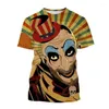 Herrar t shirts 2024latest captain rolig 3d tryck t-shirt hus av 1000 liken män avslappnad mode hip hop kort ärm topp streetwear