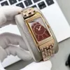 Reloj de diseñador Reloj para mujer Relojes reverso Movimiento de cuarzo de alta calidad Correa de acero inoxidable Uhr Luxe con caja E8WP