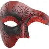 Party Supplies Steampunk Phantom Masquerade Cosplay Medieval Retro Mask Plast Half Face Men Punk Costume Halloween Props