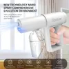Watering Equipments Wireless Blue Light Nano Sprayer Fogger Handheld USB Charging Sterilization Spray Gun For Home Office School E310J