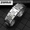 Bracelet luxueux en acier inoxydable 316L pour bracelet TANK, bracelet de montre de marque de haute qualité 16mm 17.5mm 20mm 2m couleur argent 240124