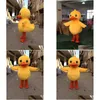 Mascot Costumes Factory Sale Big Yellow Rubber Duck Costume Cartoon Performing Drop Delivery Apparel Costumes Dhfu6