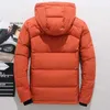 Giacca invernale da uomo Casual Piumino d'anatra bianco Cappotti caldi con cappuccio Capispalla uomo Giacca a vento Addensare Parka 4XL abrigo hombre casaco