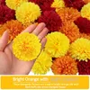 Flores decorativas coloridas calêndula de seda artificial com haste para diy grinalda casamento aniversário dia das bruxas ação de graças decoração para casa