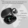 Mobiltelefonörlurar Portable 80 Språköversättare Earphone Wireless Business Earskydd Bluetooth Offline Translator Headset Backend Translation YQ240202