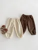 Spodnie spodnie dziecięce 2024 Spring dziewczyny 0-3y Kids Cotton Mosquito Solid Color Boys Loose Casual Bloomers