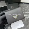 Wallet for Designer Women Purse Men Card Holder Triangle Brand Casual Fashion Wallets Coin Purses Bag Cardholder Black Pink