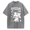 Melanie Martinez Portals Tour Print Camisas Vintage Lavadas Camisetas Oversized Y2K 90S 240129