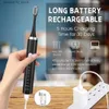 Zahnbürste Sonic elektrische Zahnbürste Crossover neue USB-Aufladung wasserdicht zu Hause tragbare intelligente Zahnbürste für Erwachsene JT234210 Q240202