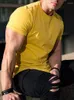 T-shirts pour hommes T-shirt de remise en forme musculaire été Athleisure entraînement à manches courtes haute qualité coton hommes gymnastique Sport chemise hauts