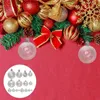 Decorazione per feste 3/4/5/6 cm 18 pezzi Palline di Natale trasparenti Palline di plastica Albero di Natale Ornamenti appesi Anno Bar