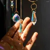 Dekorativa figurer Crystal Wind Chimes Sun Catchers Hanging Pendant Light Catching Smycken för hembröllopsträdgårdsdekoration