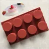 Baking Moulds 8 Holes Round Silicone Cake Mold 3D Handmade Cupcake Jelly Cookie Mini Muffin Soap Maker DIY Tools