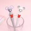 Pieces Lytwtw's Stationery Cute PVC Soft Glue Mouse Cartoon Press Gel Pen School Fashion Office Supplies Animals