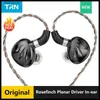 Mobiltelefonörlurar TRN Rosefinch Planar Driver In-Ear Monitors Earphones Metal Running Noise HiFi Bass hörlurar som avbryter headset för 2023 News YQ240202