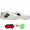 2024 Ace Designer Casual Chaussures Blanc Abeille Baskets En Cuir Serpent Rayé Étoiles De Luxe Italie Femmes Hommes Baskets Plates