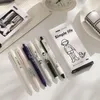 Pz/set serie Simple Life Press Set di penne gel 0.5mm nero Quick Dry Kawaii creativo fai da te forniture per studenti di cancelleria