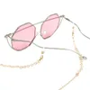 TERAISE chaîne de lunettes pour femmes/dames rétro mode métal sculpté lunettes de soleil cordons sangle réglable avec un chiffon propre 240124
